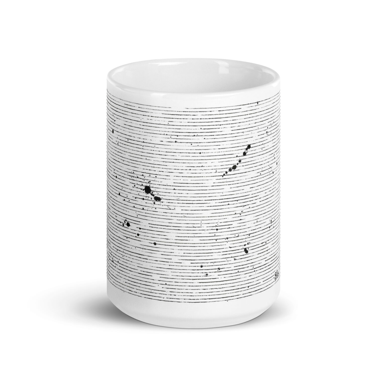 "Static" white glossy mug - Image 6
