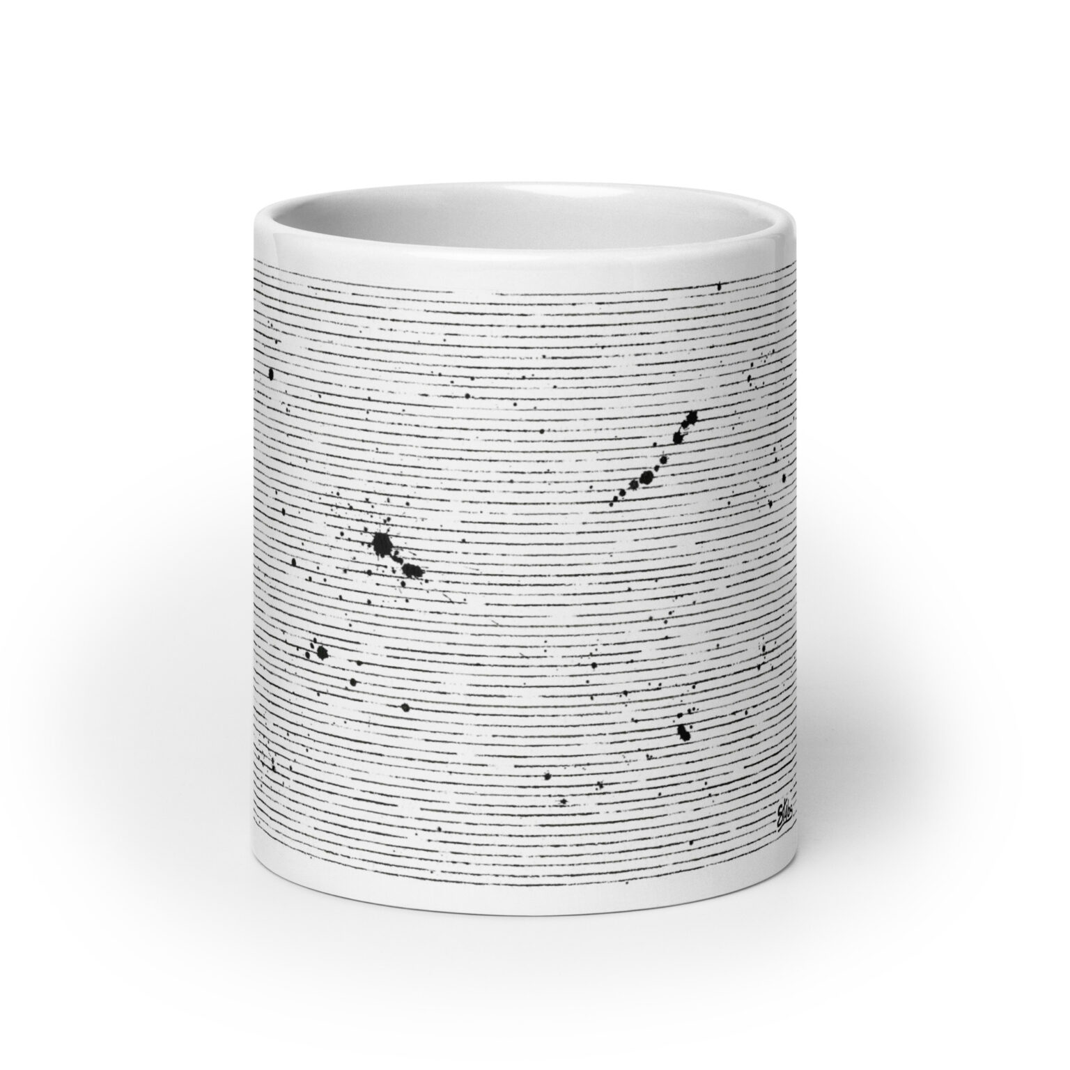 "Static" white glossy mug - Image 9