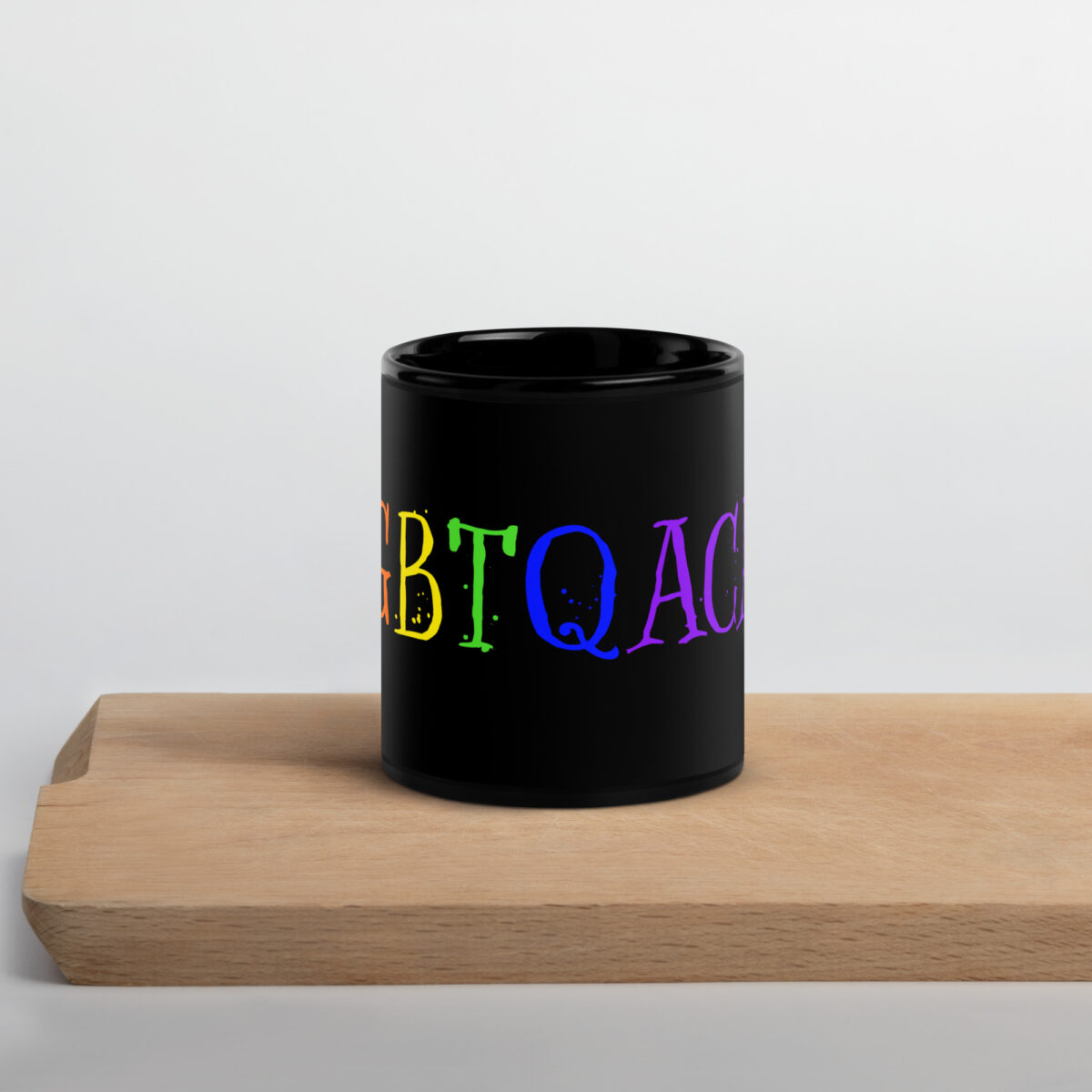 "LGBTQACAB" Black Glossy Mug - Image 2