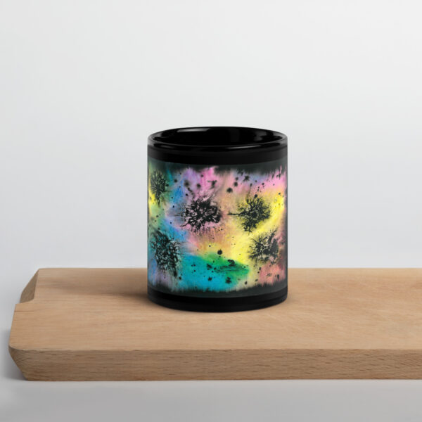 "Unbearable Blemishes on the Brightness of Being" Black Glossy Mug