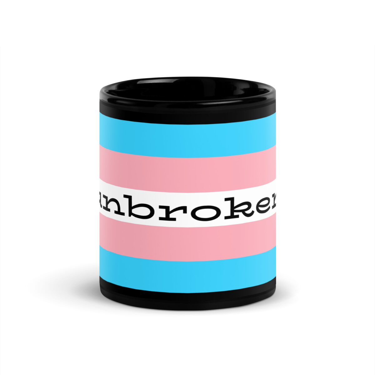 “unbroken” Black Glossy Mug
