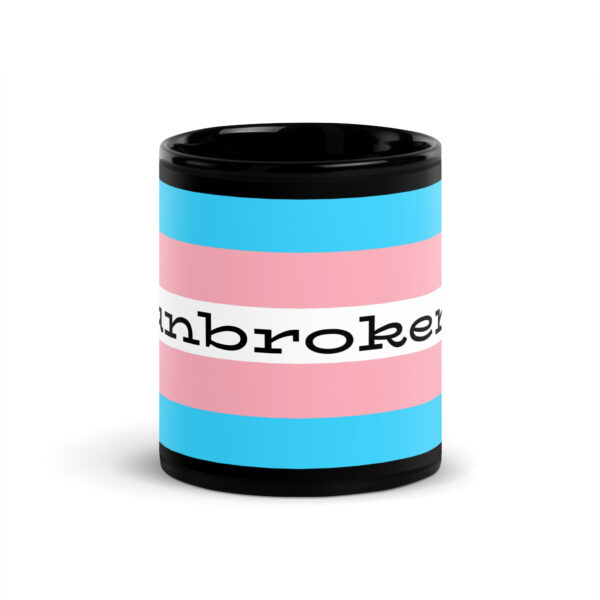 “unbroken” Black Glossy Mug