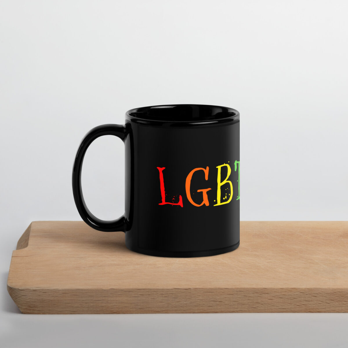 "LGBTQACAB" Black Glossy Mug - Image 3
