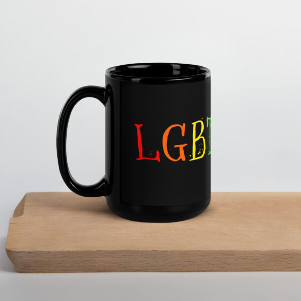 "LGBTQACAB" Black Glossy Mug