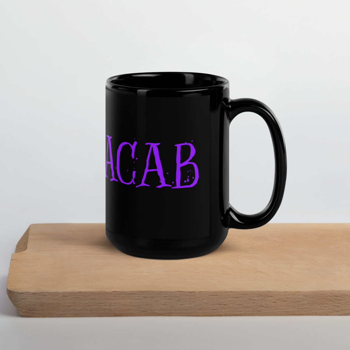 "LGBTQACAB" Black Glossy Mug - Image 6