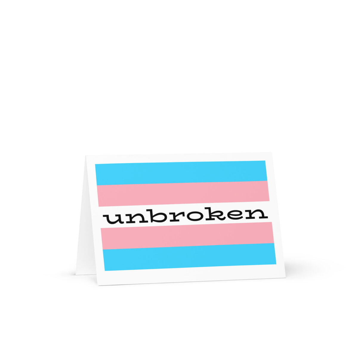 “unbroken”  Greeting card (blank) - Image 2