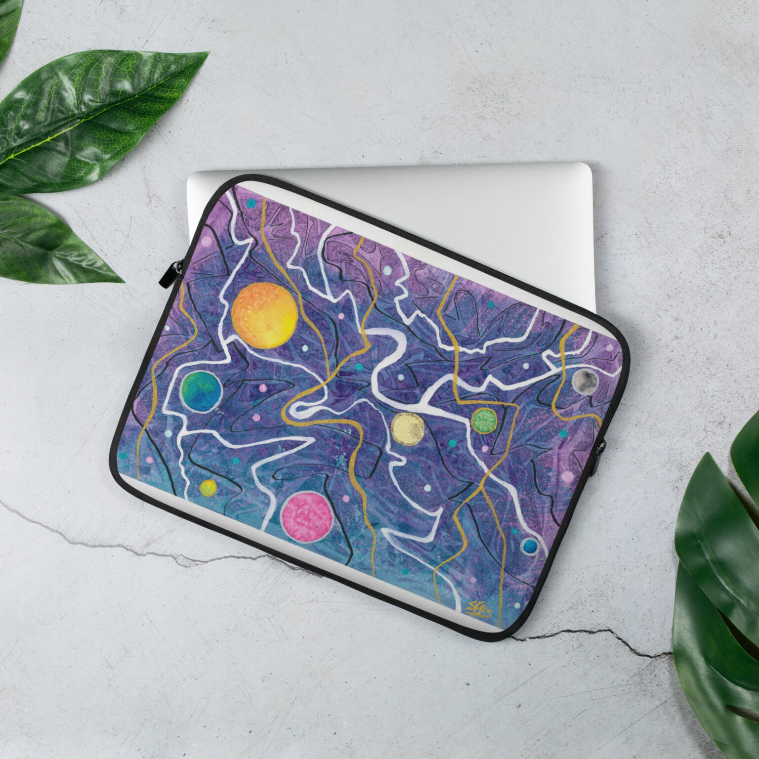 "Trade Routes" Laptop Sleeve - Image 2