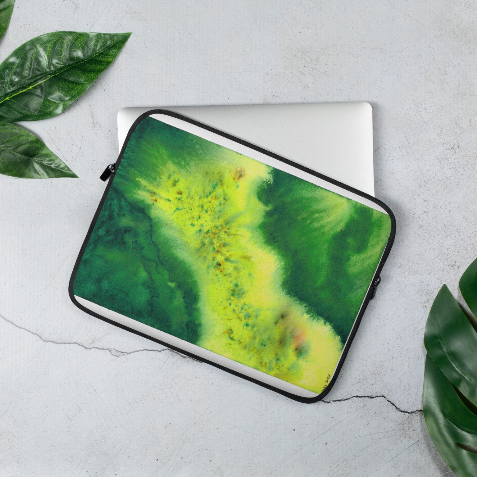 "Mostly Green" Laptop Sleeve - Image 2