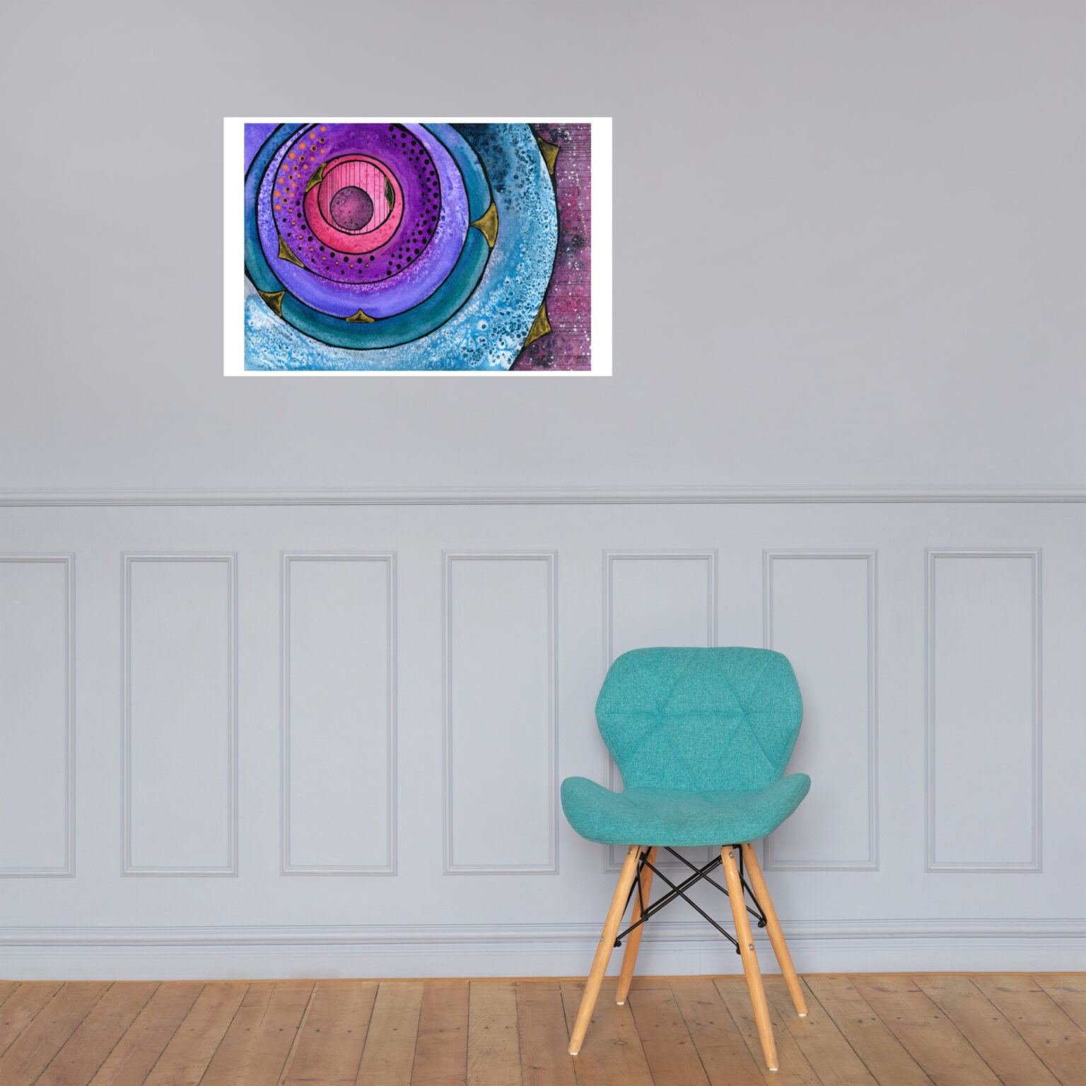 "Nebulish I: Caldwell 49" Photo paper poster - Image 3