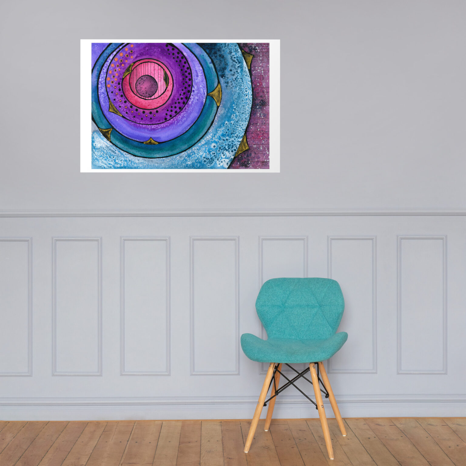 "Nebulish I: Caldwell 49" Photo paper poster - Image 23