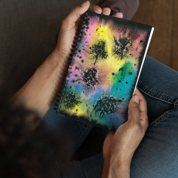 "Unbearable Blemishes on the Brightness of Being" Spiral notebook