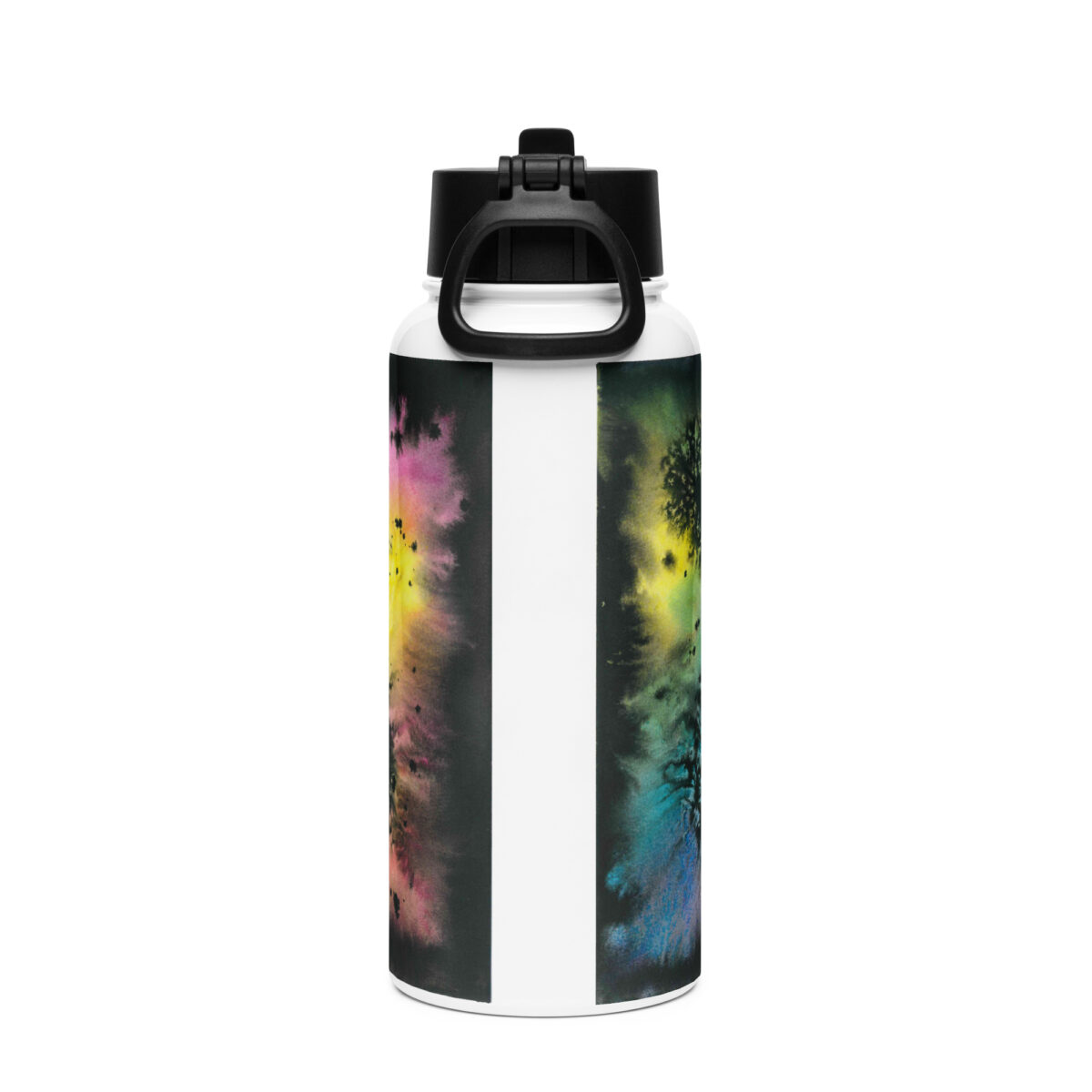 “Unbearable Blemishes on the Brightness of Being” Stainless steel water bottle with a straw lid - Image 2