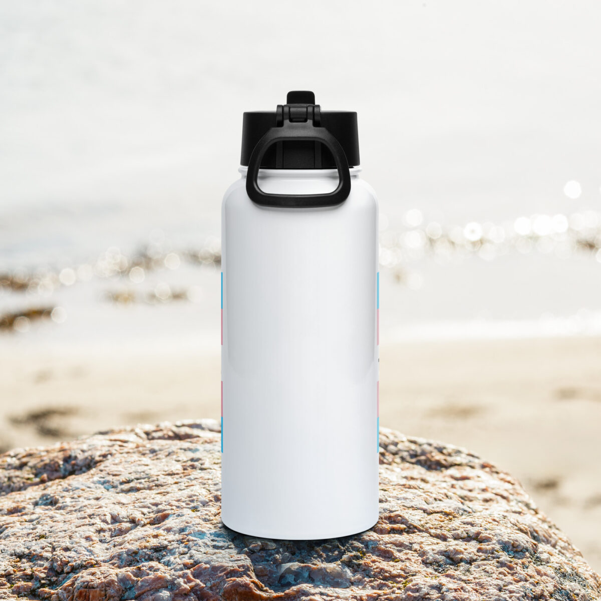 “unbroken” Stainless steel water bottle with a straw lid - Image 4