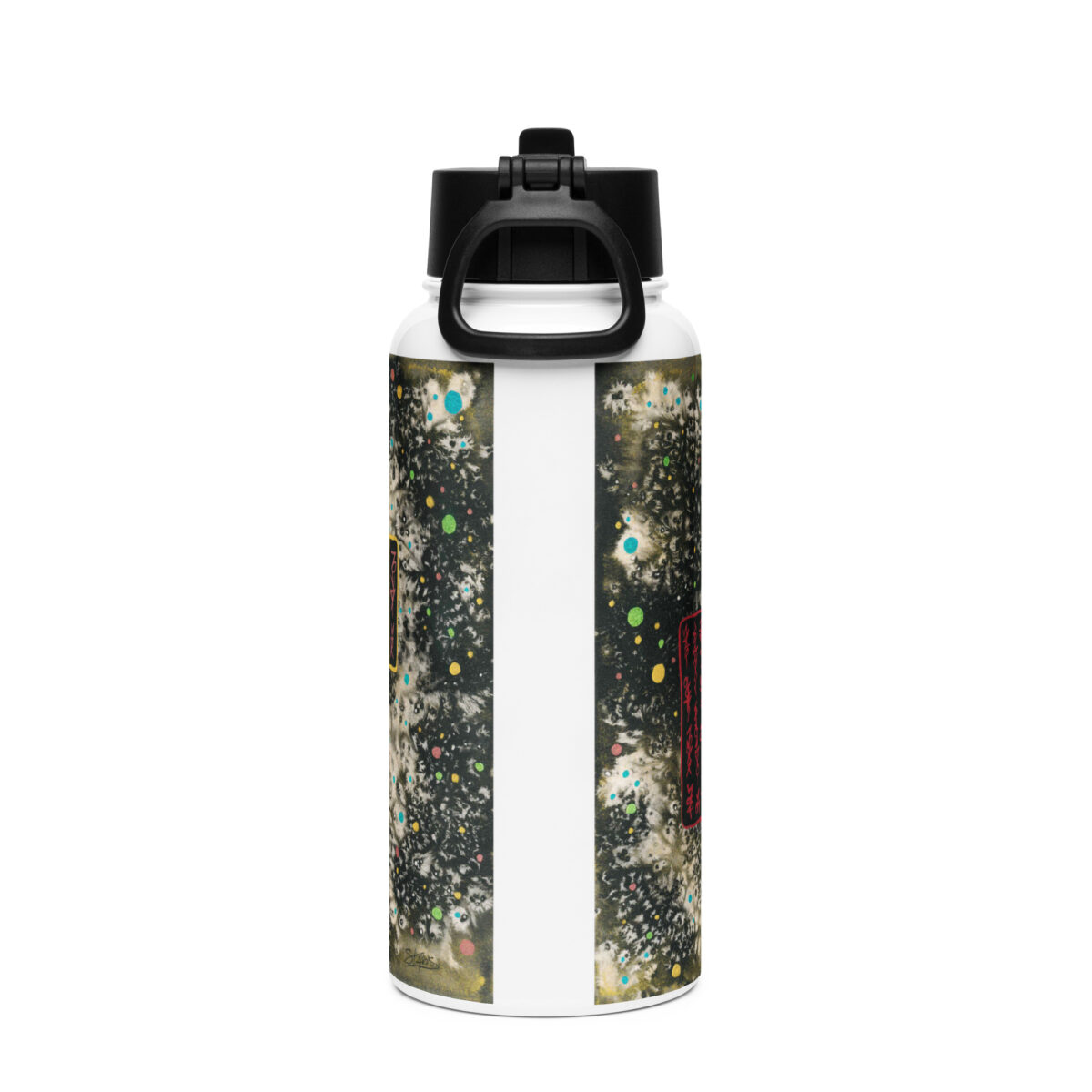 "Anomaly Detected" Stainless steel water bottle with a straw lid - Image 2