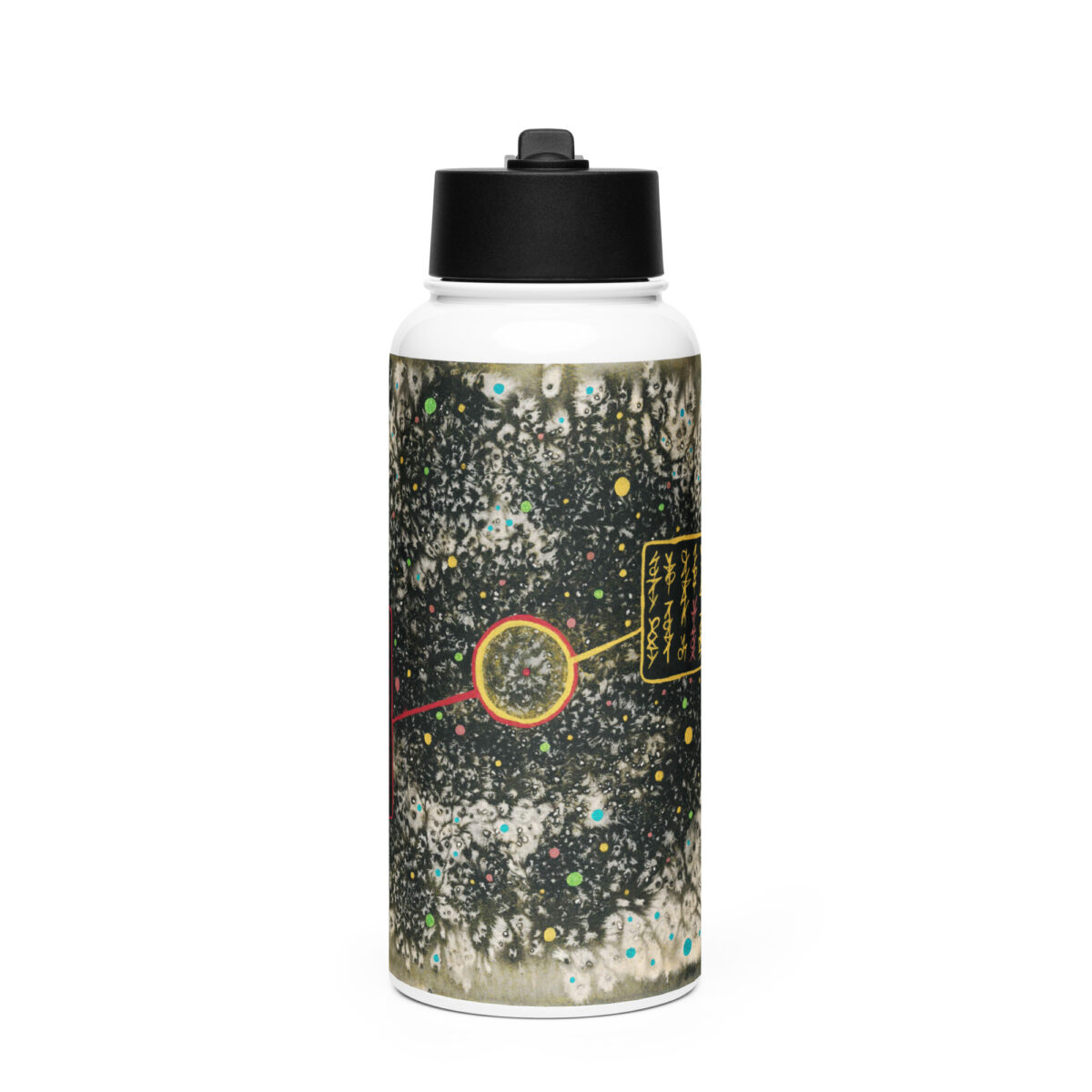 "Anomaly Detected" Stainless steel water bottle with a straw lid