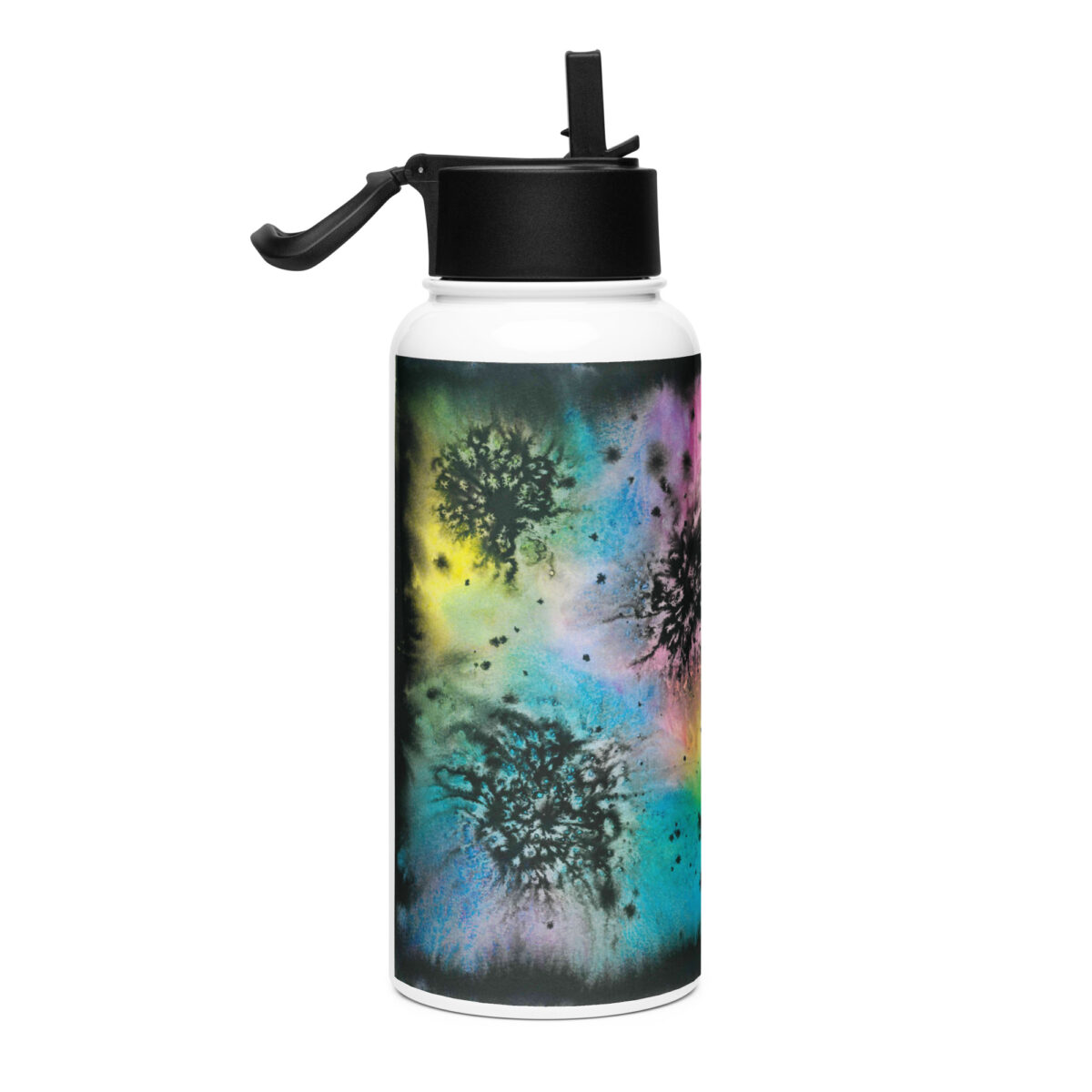 “Unbearable Blemishes on the Brightness of Being” Stainless steel water bottle with a straw lid - Image 4