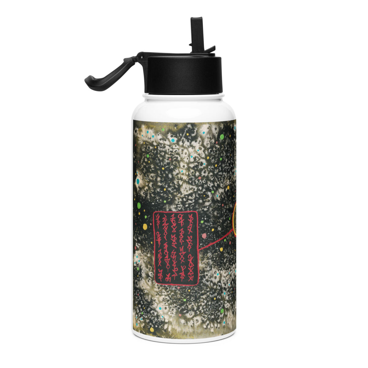 "Anomaly Detected" Stainless steel water bottle with a straw lid - Image 4