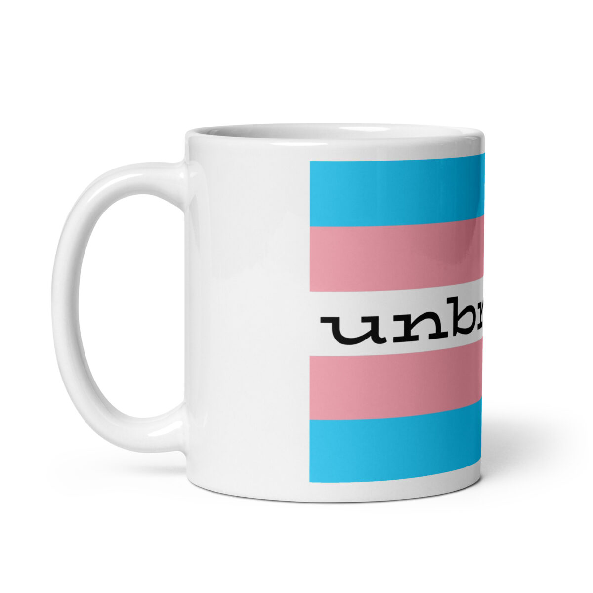 "unbroken" White glossy mug - Image 3