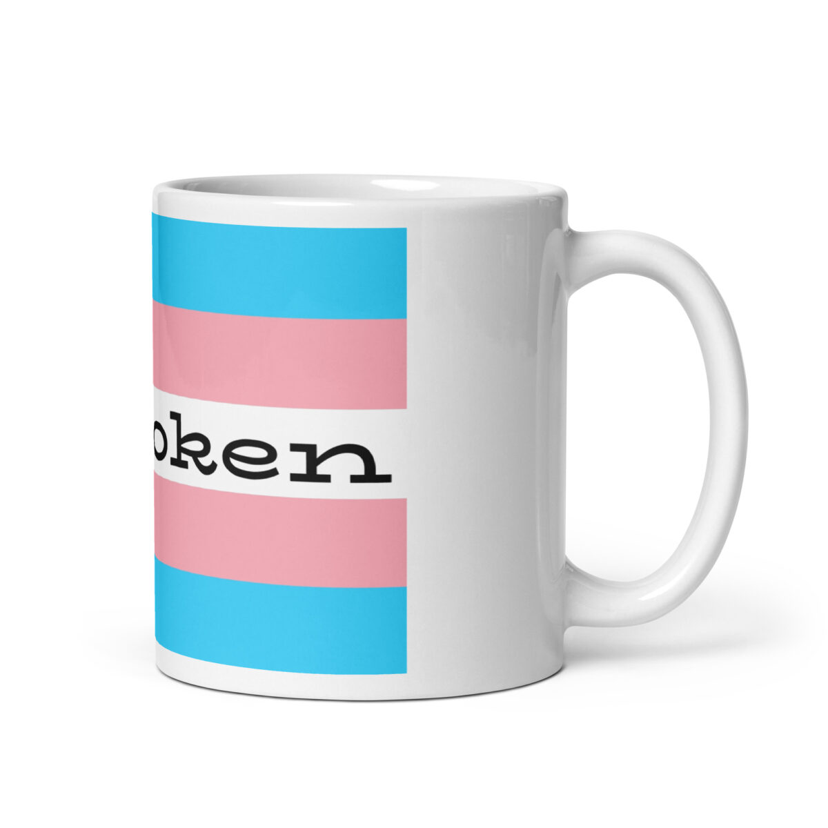 "unbroken" White glossy mug - Image 2